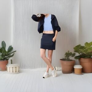 Athleta Brooklyn Skort 16" BUNDLE OF 2  Size 8 BLUE/BLACK